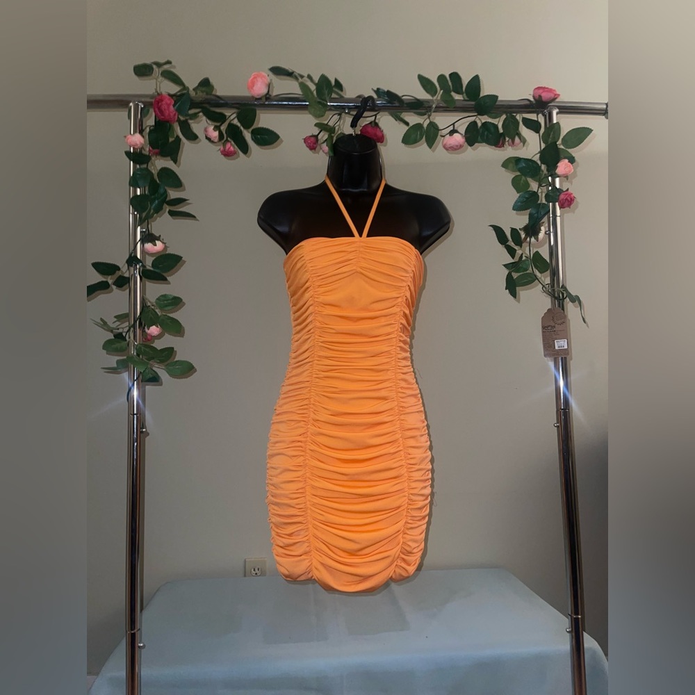 New Orange Fashion Nova Dress